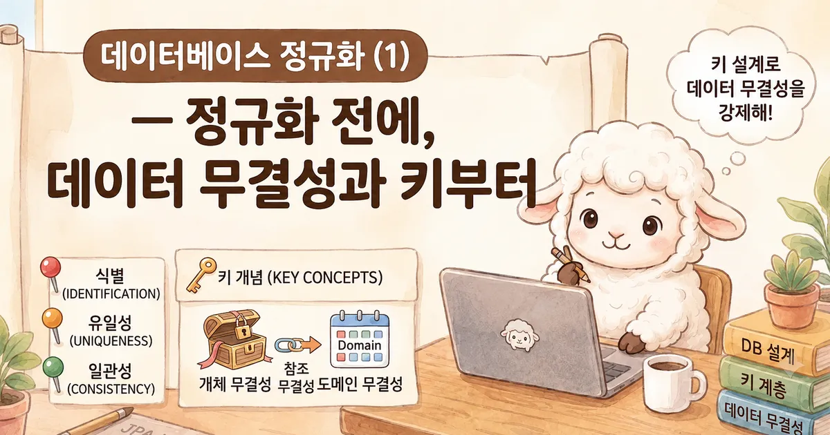 데이터베이스 정규화 (1) — 정규화 전에, 데이터 무결성과 키부터