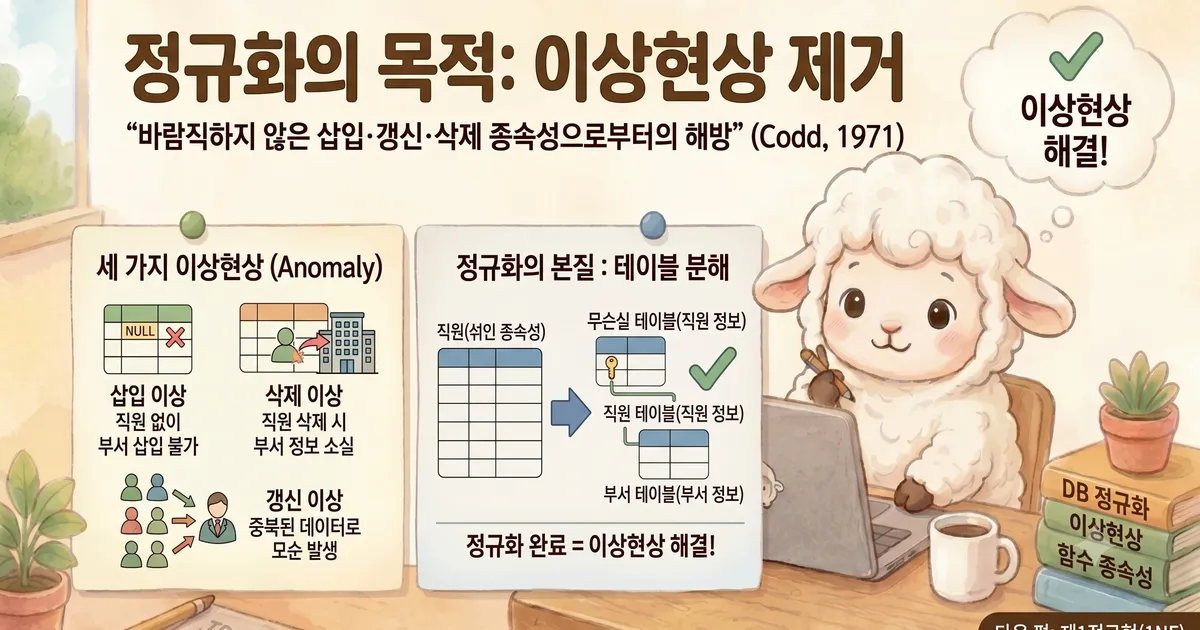 데이터베이스 정규화 (2) — 이상현상과 함수적 종속성: 왜 정규화가 필요한가