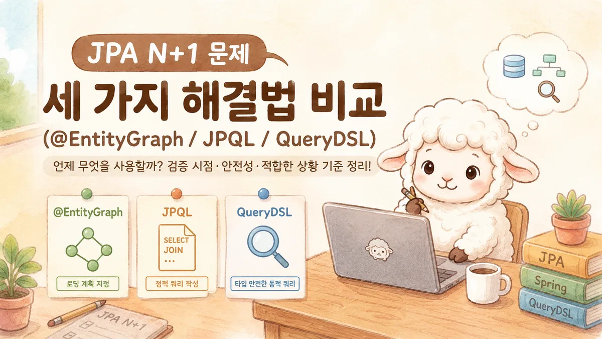 JPA N+1 문제와 세 가지 해결법 비교 (@EntityGraph / JPQL / QueryDSL)